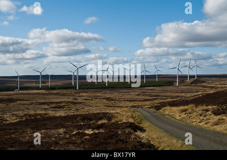 dh Boulfruich Wind farm DUNBEATH CAITHNESS Wind farm Vestas turbine Highlands scozia Highland Foto Stock