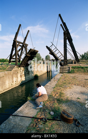 Xix secolo Arles ponte levatoio Francia Europa Langlois ponte Pont de Langlois Provenza Van Gogh Foto Stock