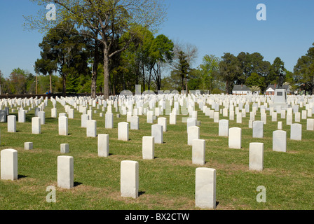 New Bern Cimitero Nazionale situato in New Bern, NC, Stati Uniti d'America Foto Stock