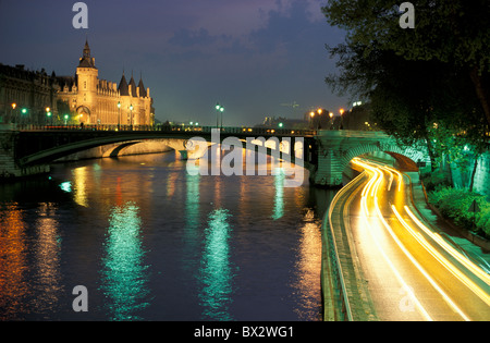 Francia Europa Palais de Justice Paris Seine Foto Stock