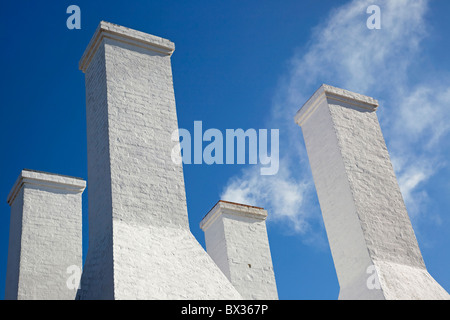 Smokehouse camino. Bornholm, Danimarca Foto Stock