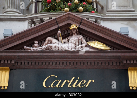 London, Mayfair Cartier in Old Bond Street Novembre 2010 Foto Stock