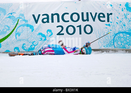 Invernali di Vancouver 2010; Womens Slalom Gigante; Julia Mancuso Foto Stock