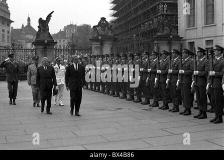 Shah Mohammad Reza Pahlavi, Antonin Novotny Foto Stock