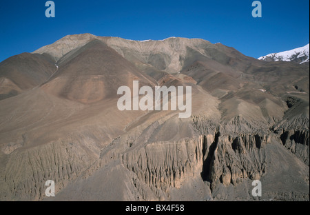 Deserto secco residente abitante nepalese minoranza etnica etnia Thakali tribù Gurung Bhote Bhotia scarsa Foto Stock