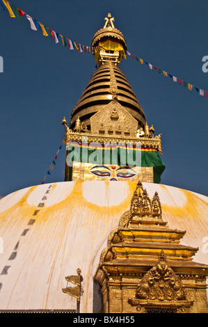 Swayambunath Stupa, Kathmandu, Nepal Foto Stock