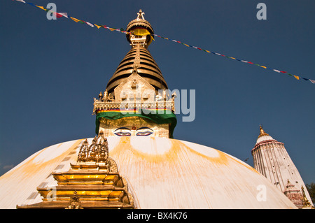 Swayambunath Stupa, Kathmandu, Nepal Foto Stock