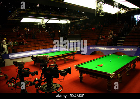 Il Crucible Theatre la casa del World Snooker Foto Stock