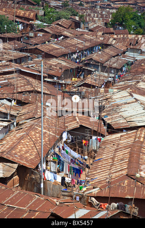 Kibera slum, Nairobi, Kenia Foto Stock