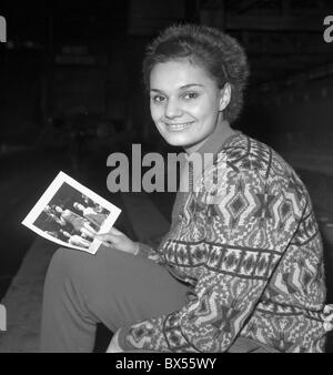 Hana MASKOVA, medaglia di bronzo alle Olimpiadi di Grenoble, 1968 Foto Stock