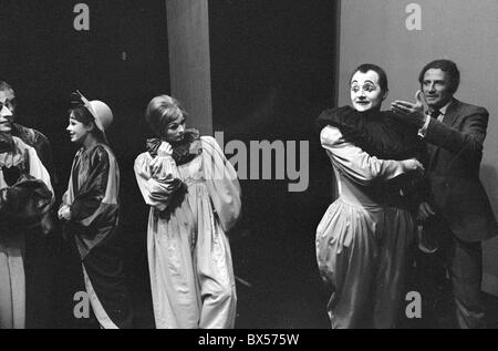 Ladislav Fialka, Marcel Marceau, MIME Foto Stock