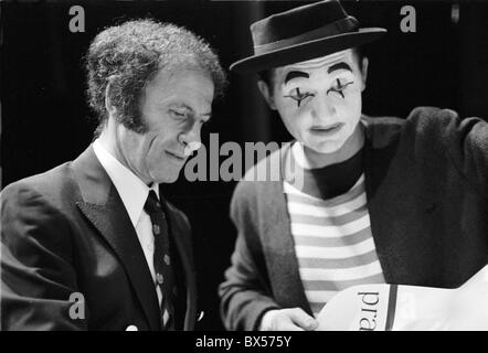 Marcel Marceau, Ladislav Fialka, attore, MIME Foto Stock