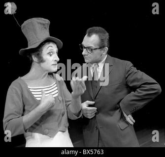 Marcel Marceau, Ladislav Fialka, attore, MIME Foto Stock