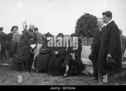 La Cecoslovacchia il 4 maggio 1924. Quinto anniversario della tragica morte di Milan Rastislav Stefanik. Foto Stock