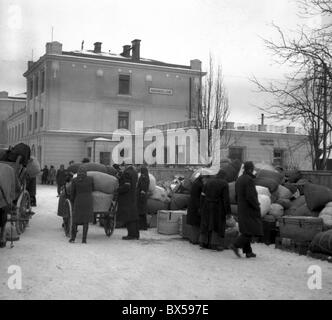 I decreti Benes, trasporti, Sudeti Foto Stock