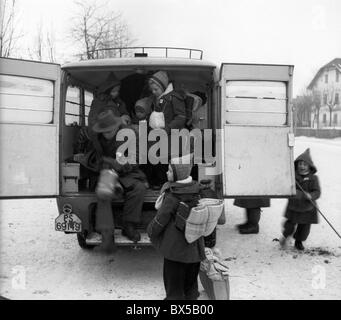 Tedeschi etnici, la deportazione dalla Sudetenland Foto Stock