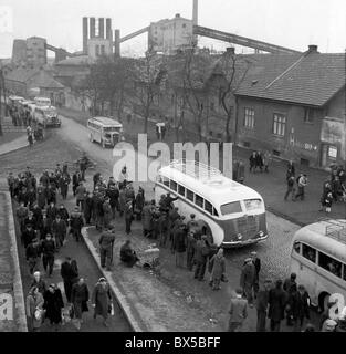 La Cecoslovacchia Kladno 1947. Kladno fabbrica del ferro che fu confiscata dai proprietari originali nei cosiddetti decreti Benes era Foto Stock