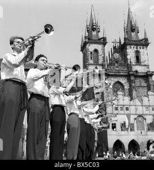 Praga, Cecoslovacchia, anniversario, Pioneer 1959. Foto Stock