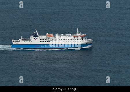 Dh MV SPEDIZIONE Hamnavoe UK passeggero traghetto auto MV Hamnavoe en route Scrabster Orkney Foto Stock