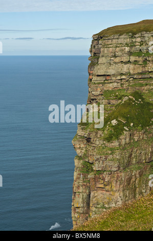Dh Bre Brough HOY ORKNEY St Johns capo uno dei più alti seacliffs verticale in Gran Bretagna Foto Stock