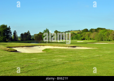 Ampio bunker su un campo da golf in Wicklow Irlanda Foto Stock