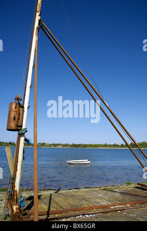 Barca a remi, Fyns Hoved (Funen la testa), Funen, Danimarca, Europa, Danese, europeo, all'aperto, fuori, paesaggio, seescape, New Scenic 5 posti Foto Stock