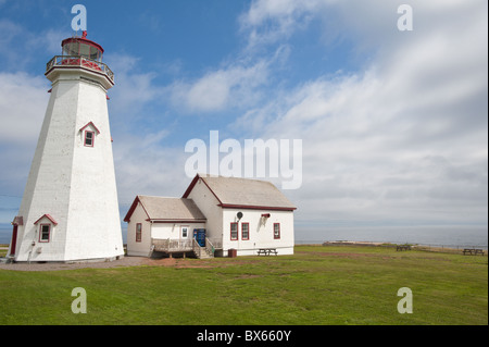 East Point Lighthouse, East Point, Prince Edward Island, Canada, America del Nord Foto Stock
