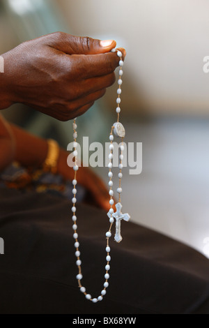 I grani di preghiera, a Lomé, Togo, Africa occidentale, Africa Foto Stock