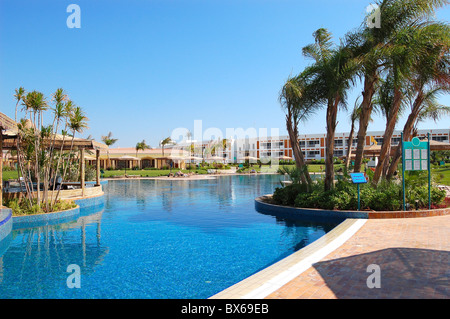 Area piscina a le ville di VIP, Sharm el Sheikh, Egitto Foto Stock