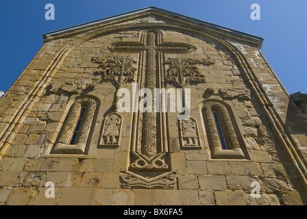 La fortezza e la chiesa di Ananuri lungo il serbatoio Zinvali, Georgia, nel Caucaso e in Asia Centrale, Asia Foto Stock