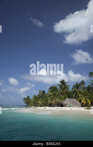 Diablo Island (Niatupu), isole San Blas, Mar dei Caraibi, Panama America Centrale Foto Stock