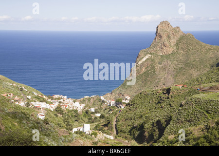 Il tranquillo villaggio di Taganana nell'Anaga Parco Rurale, Tenerife, Isole Canarie, Spagna Foto Stock