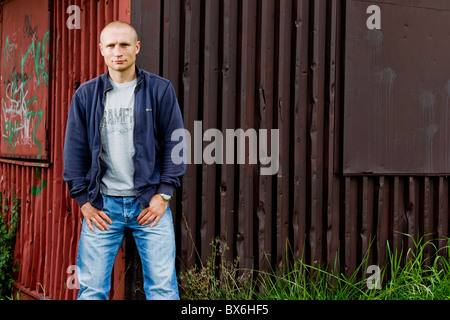 Lukas Konecny, boxer professionale, sportivo, EBU Campione Europeo Foto Stock