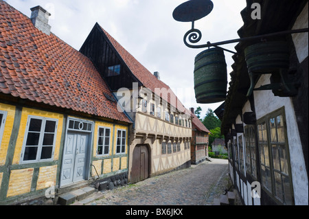 Den Gamle By, la Città Vecchia open air museum, Arhus, nello Jutland, Danimarca, Scandinavia, Europa Foto Stock