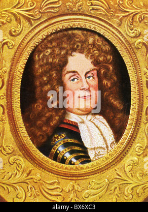 Filippo II, 4.8.1674 - 2.12.1723, Duca d'Orleans, reggente di Francia 1715 - 1723, ritratto, stampa dopo miniatura, 18th secolo, carta di sigaretta, Germania, 1933, Foto Stock
