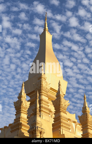 Tat Pha Luang (Pha That Luang), Vientiane, Laos Foto Stock
