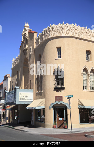 Lensic Performing Arts Center, Santa Fe, New Mexico, Stati Uniti d'America, America del Nord Foto Stock