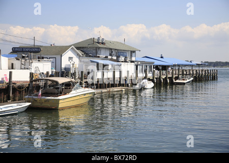 Porto, Shelter Island Sound, Greenport, Long Island, North Fork, New York, Stati Uniti d'America, America del Nord Foto Stock