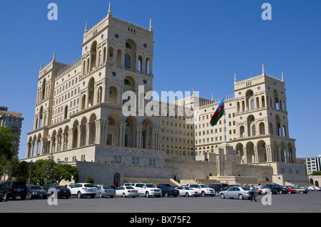 La sede del governo, Dom, sovietica Baku in Azerbaijan, Asia Centrale, Asia Foto Stock