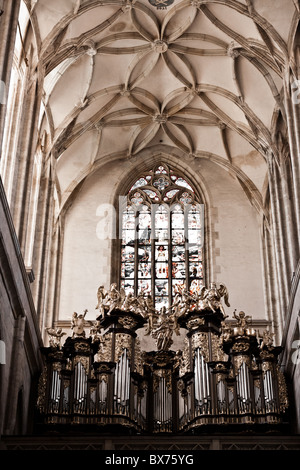 Interno della cattedrale di Santa Barbara, Kutna Hora, Repubblica Ceca Foto Stock