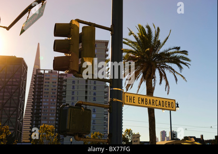 Stati Uniti, California, San Francisco, l'Embarcadero Foto Stock