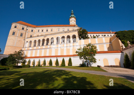 Mikulov castle, Repubblica Ceca Foto Stock