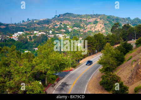 Mulholland Drive, Los Angeles, California, Stati Uniti d'America, America del Nord Foto Stock