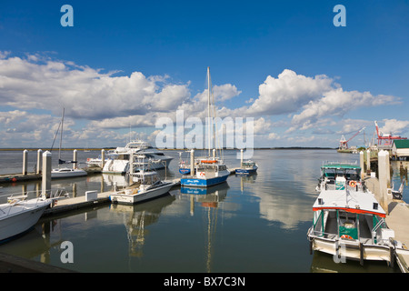 Marina in Fernandina Beach in Amelia Island Florida Foto Stock