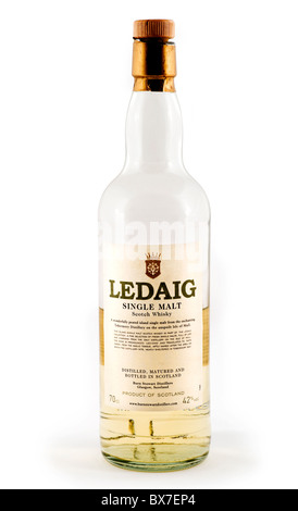 Bottiglia di Ledaig single malt Scotch Whisky Foto Stock