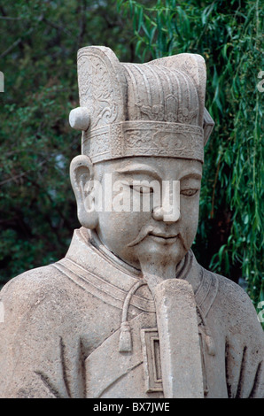 Mandarino civile, titolo di alcolici, Ming-Tombs vicino a Pechino, Patrimonio Mondiale Foto Stock