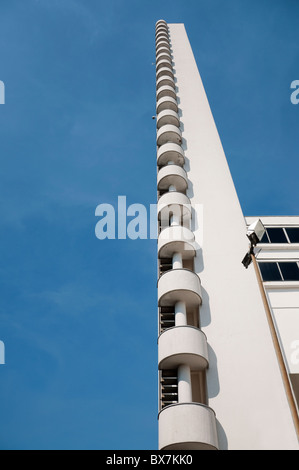 La torre dello Stadio Olimpico che è stato a casa per i giochi olimpici estivi nel 1952 a Helsinki, Finlandia. Foto Stock