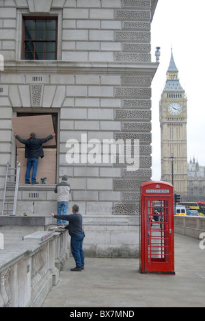 Protesta studentesca Uk Riot Whitehall il Parlamento Foto Stock