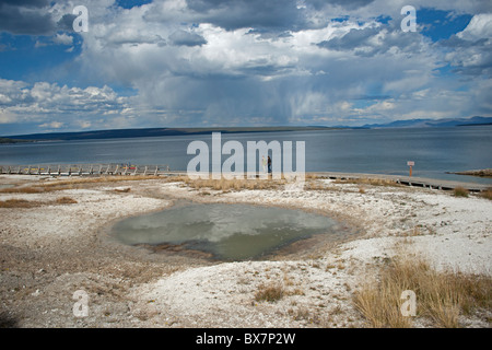 Lago di Yellowstone Foto Stock
