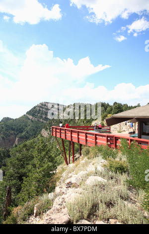 Il Sandia Peak Tram piattaforma di osservazione Albuquerque, Nuovo Messico, STATI UNITI D'AMERICA Foto Stock